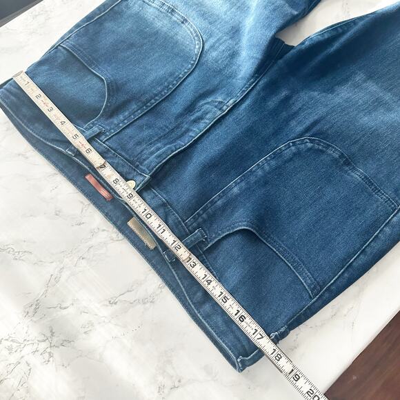 Pilcro the Icon Flare Jean Patch Pockets Women’s Size 32‎ mid-dark wash - Picture 15 of 16